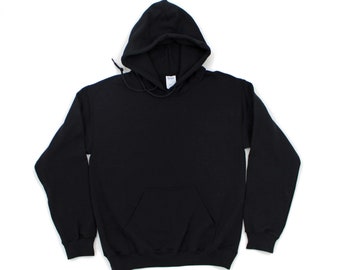 good quality plain black hoodie