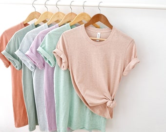 Blank Bella Canvas T-Shirt: Unisex Heather Prism Colors