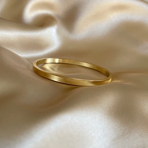 Pulsera de acero inoxidable chapada en oro de 18k