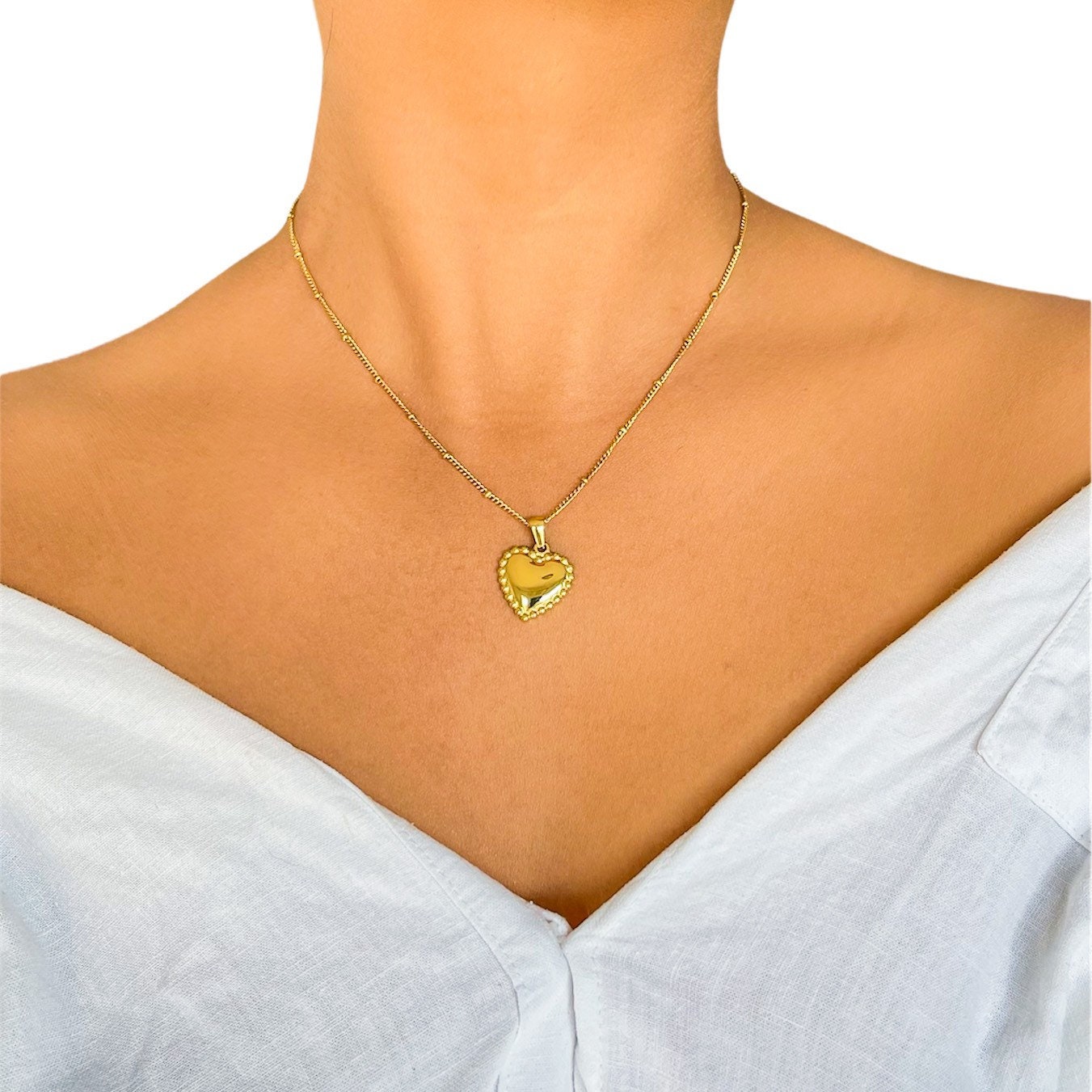 [ReinSein]ACC★Melting Heart Ball Chain Necklace Ball mix chain reinsein heart - P:ReinSein | 60% - Asian