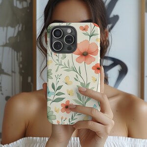Wildflower Phone Case: Vintage Floral Boho Cover for iPhone & Samsung