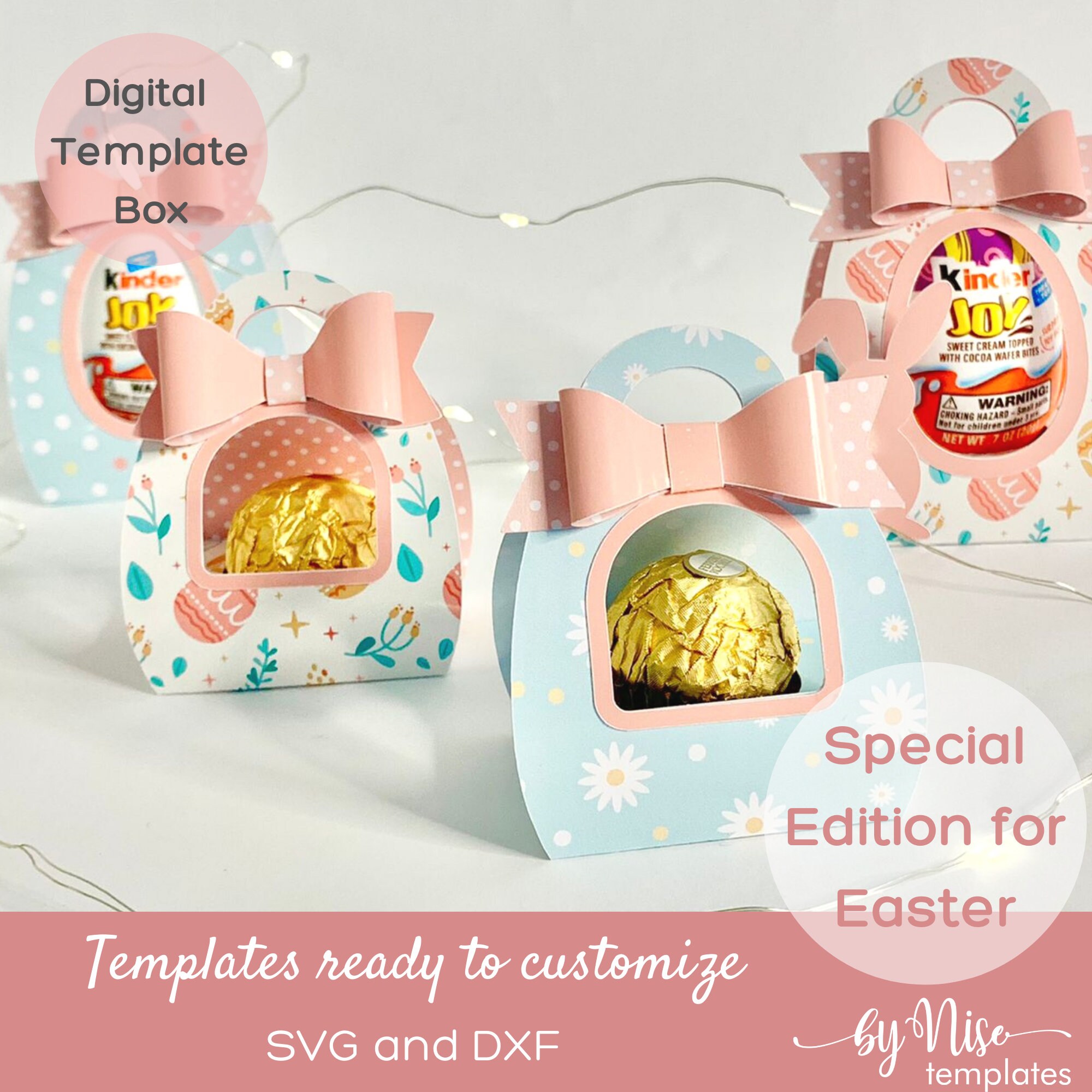 EASTER FERRERO HOLDER Chocolate Ferrero Box Template for Etsy
