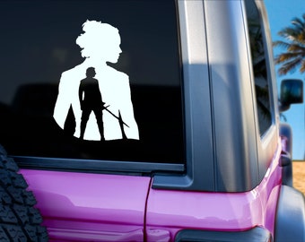 Star Wars Rey Skywalker infused with Kylo Ren Decal, Jedi Decal, Star Wars Car Sticker, Gift for Him, Gift for Her