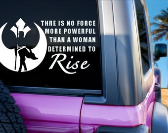 Star Wars Rey Skywalker Rebellion Decal, Jedi Decal, Star Wars Car Sticker, Gift for Him, Gift for Her