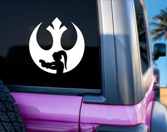 Hera Star Wars Rebellion Vinyl Decal, Car Window Sticker