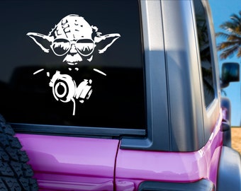 Star Wars DJ Yoda Vinyl Decal
