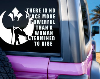 Star Wars Rey Skywalker Rebellion Decal, Jedi Decal, Star Wars Car Sticker, Gift for Him, Gift for Her