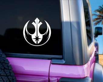 Star Wars Rebellion Infused Jedi Decal, Jedi Decal, Star Rebels Sticker, Gift for Him, Gift for Her