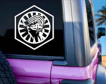 Star Wars Kylo Ren First Order, Star Wars Knights of Ren Sticker, Ben Solo Car Decal, Gift for Him, Gift for Her