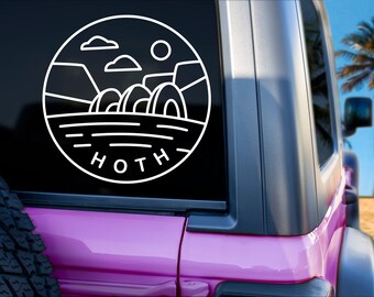 Star Wars Hoth Round Decal