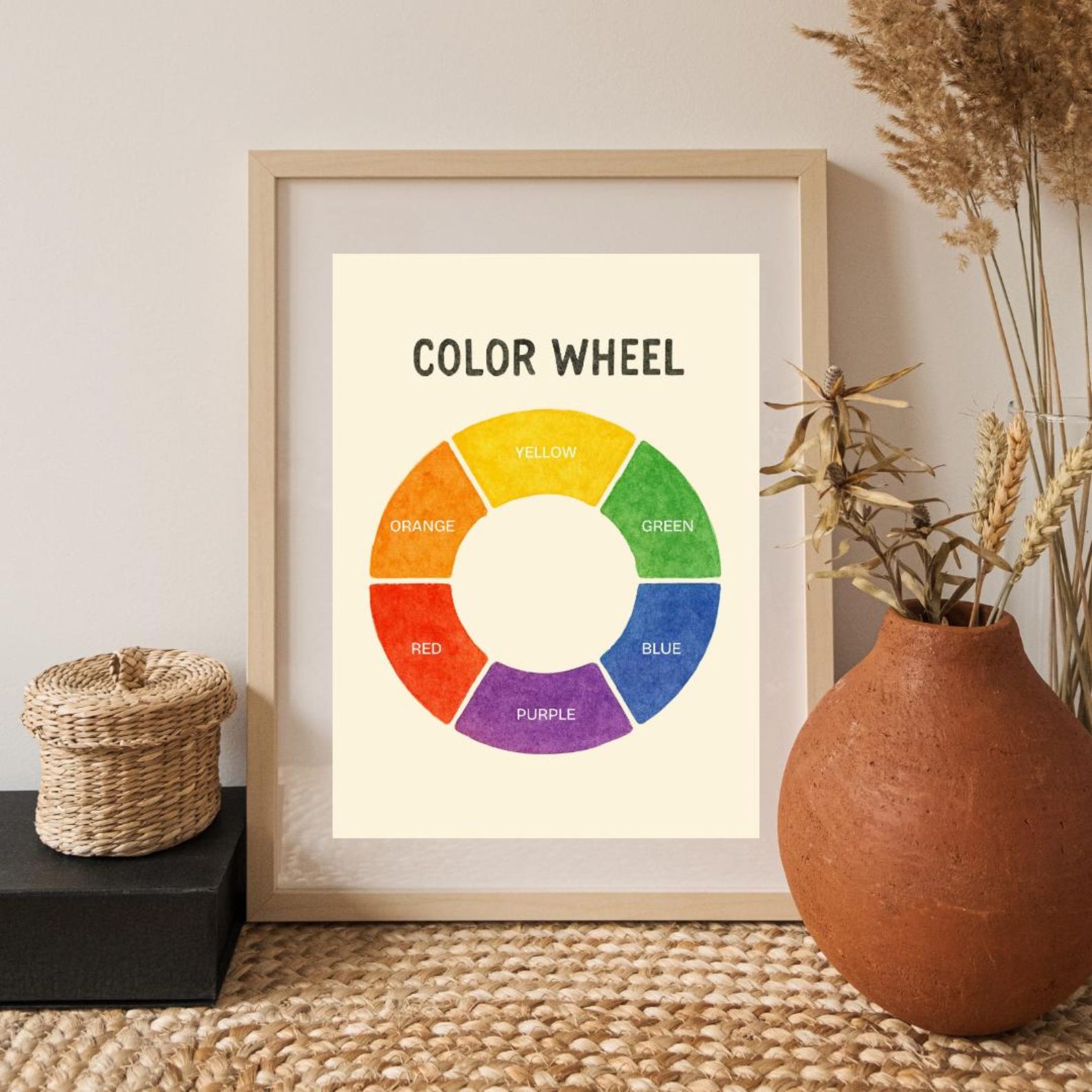 Color Wheel for Kids | Low-sensory Color Learning Printable Early ...