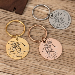 Cadeau papa personnalisé, cadeau pour papa, porte-clés papa gravé, cadeau d'anniversaire papa, porte-clés papa, cadeau pour lui, cadeaux personnalisés pour la fête des pères
