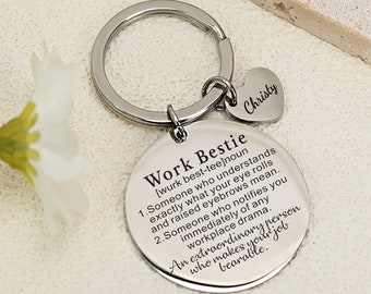 Little Reminder Keychain, Personalized Work Bestie Gift, Colleague Leaving Gift, Coworker Friend, Going Away Gifts, Colleague Parting Gift