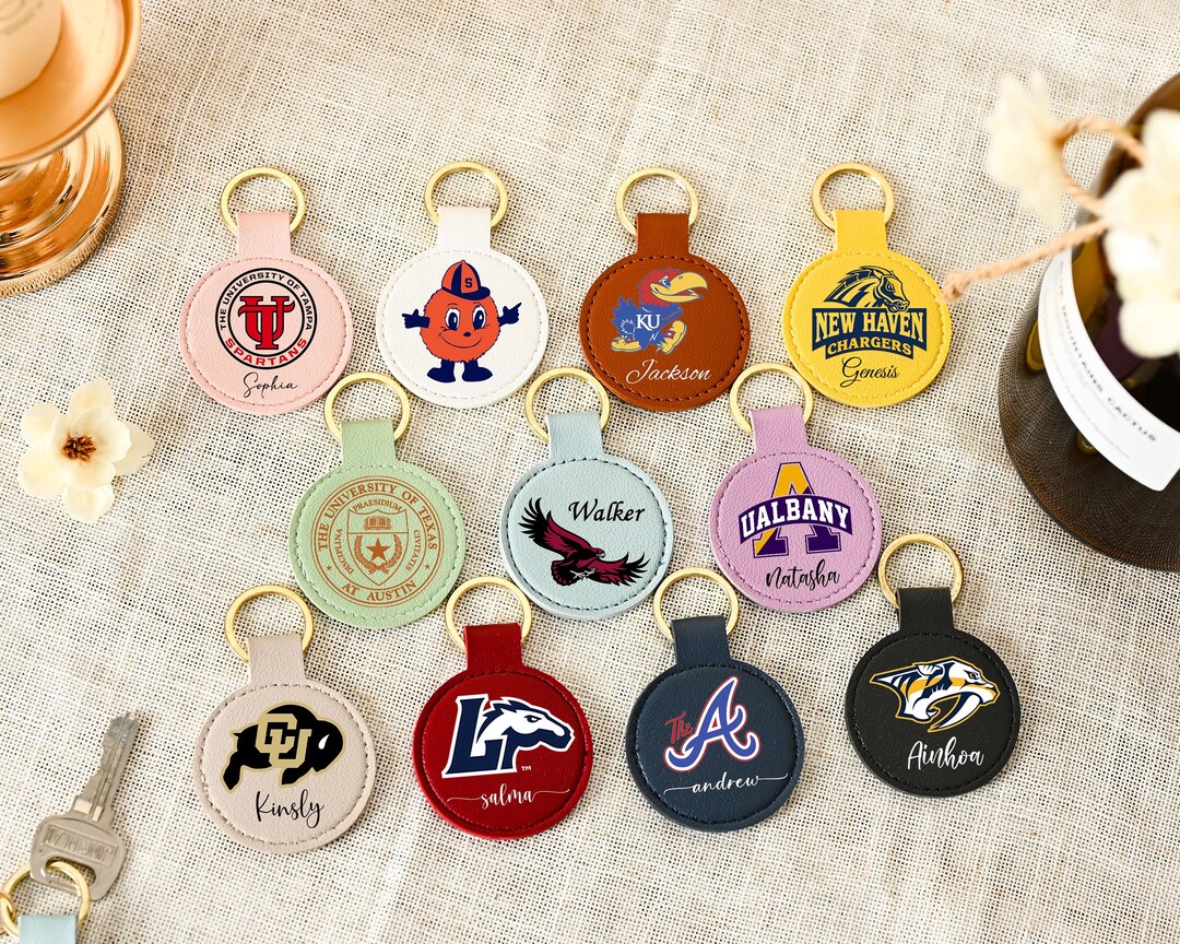 Personalized University Logo Keychain, Graduation Gift, Custom Class of ...