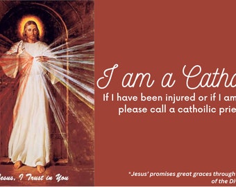 Divine Mercy Catholic ID Card