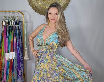 BUY one get ONE FREE Goddess Silk dress, summer dress