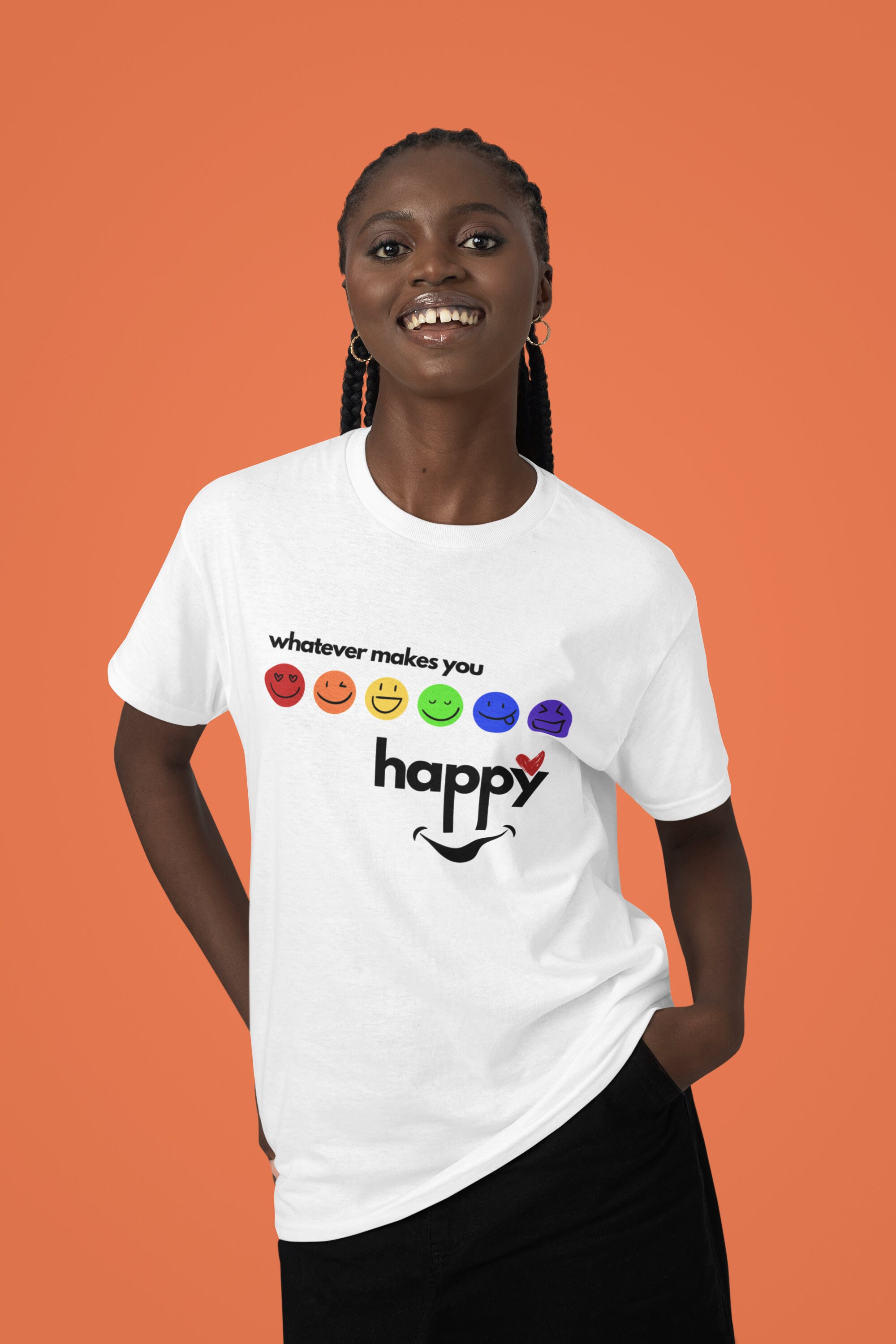 ★WAIKEI★ I am HAPPY short sleeve t-shirt white YKBE01TS16- MUSINSA公式 | WAI KEI I am HAPPY short sleeve t-shirt white