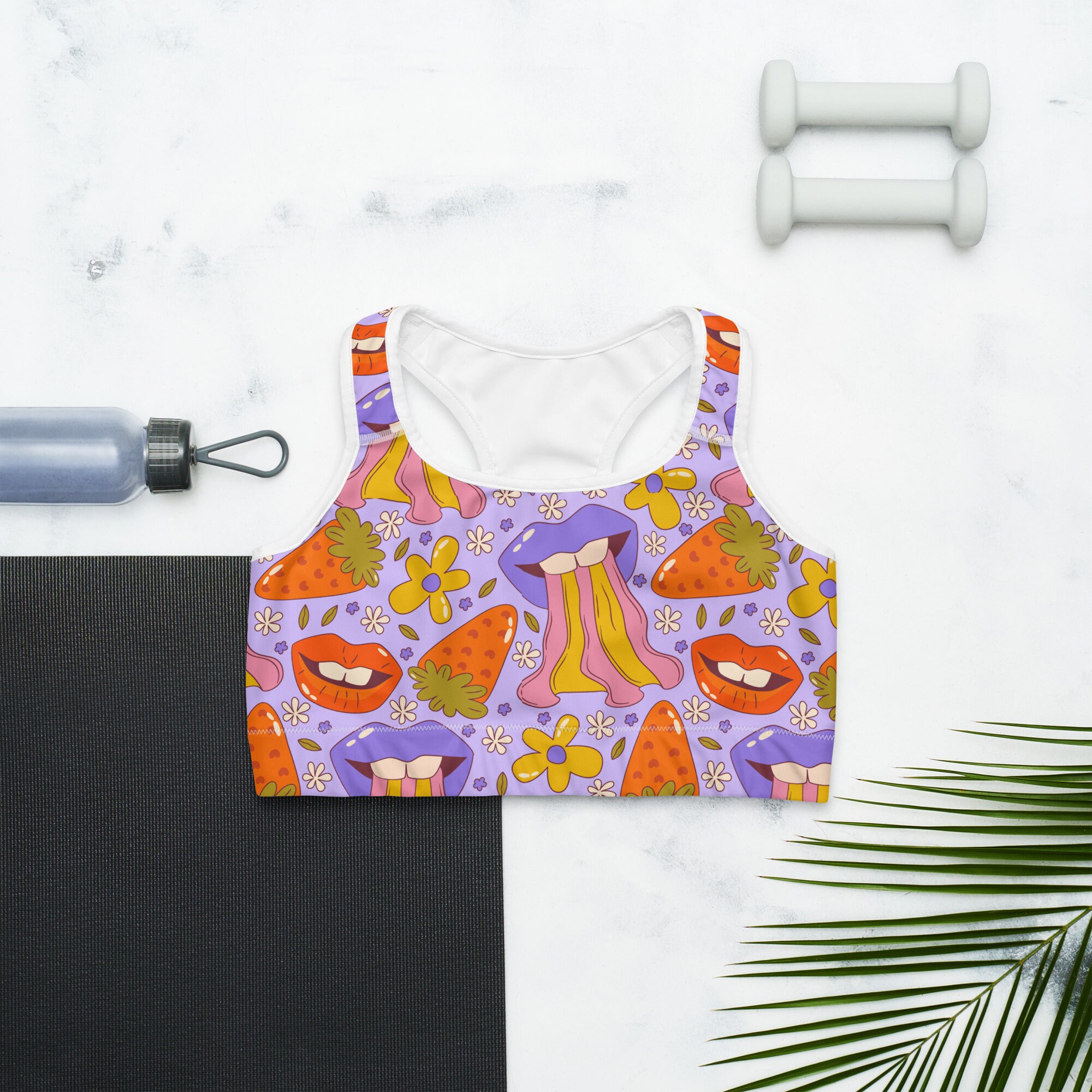 All-Over Print Women's Sports Bra Suit main image 1