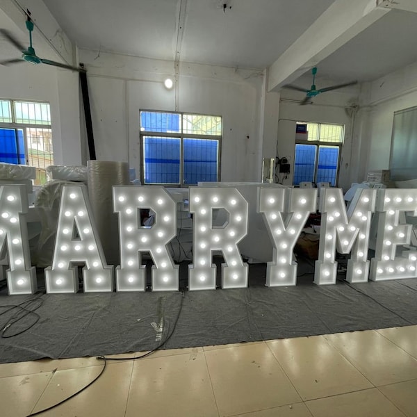 Marry me Marquee Letter Sign, Marquee Light up Letters, Marry Me Marquee Sign, usb powered led letters,