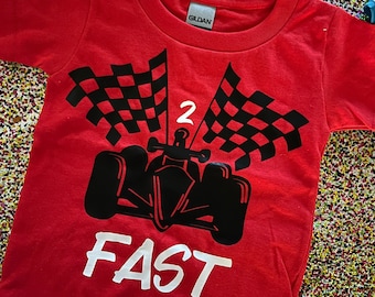 2 Fast Toddler Birthday Shirt