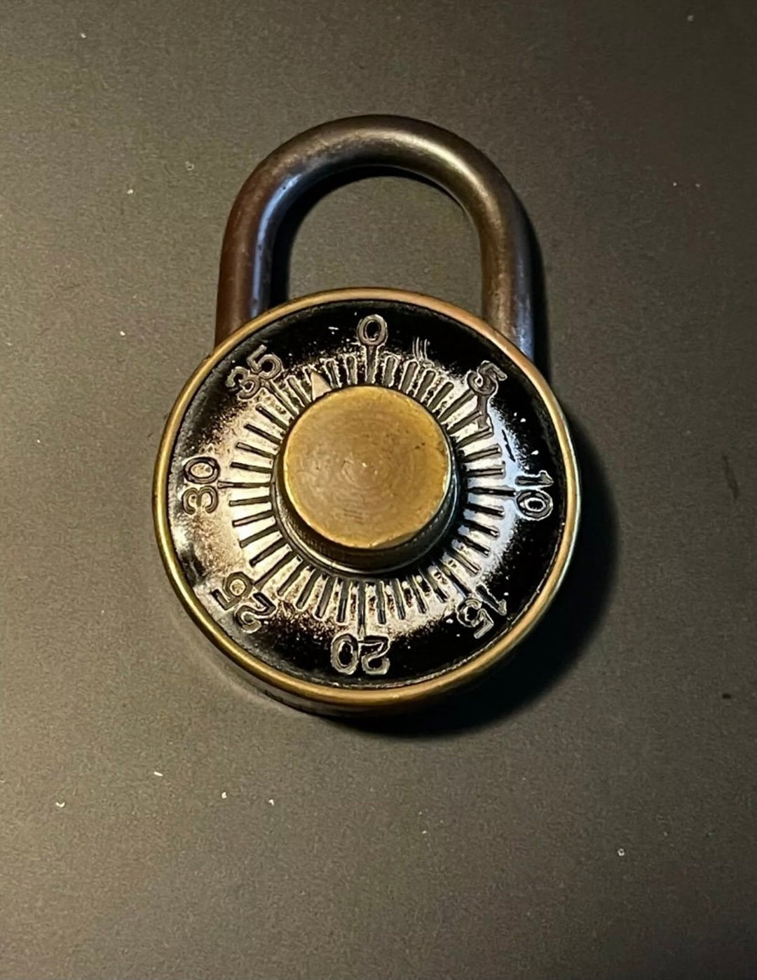 Vintage Dudley Brass Combination Lock No Combination Made in Etsy