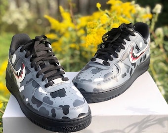 bape air force 1 black