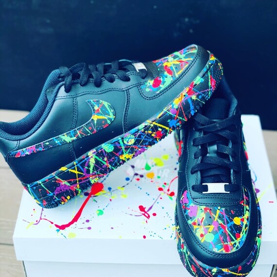 splatter air force ones