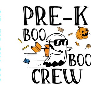 Pre-K Boo Boo Crew Teacher Back To School Ghost Halloween