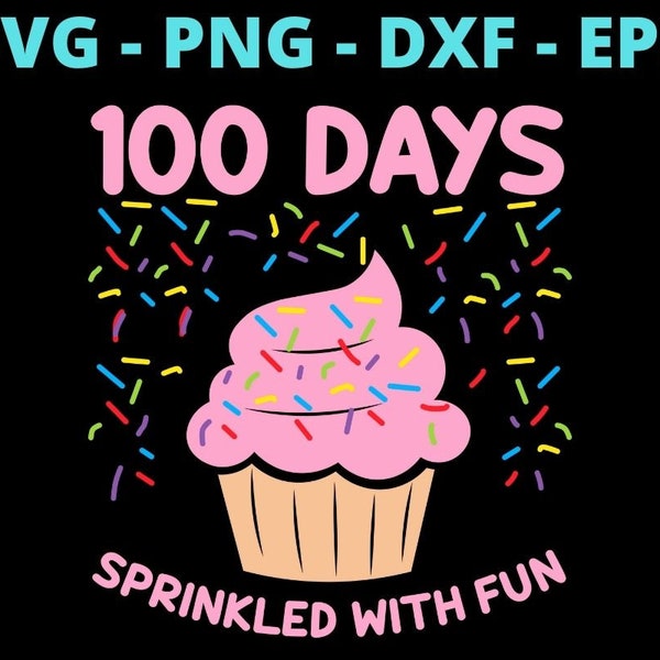 100 Days Sprinkled With Fun Sprinkles Cupcake School 100 Days Of School