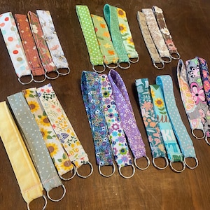 Porte-clés bracelet, porte-clés en tissu, porte-clés, cadeau unique, cadeau fait main