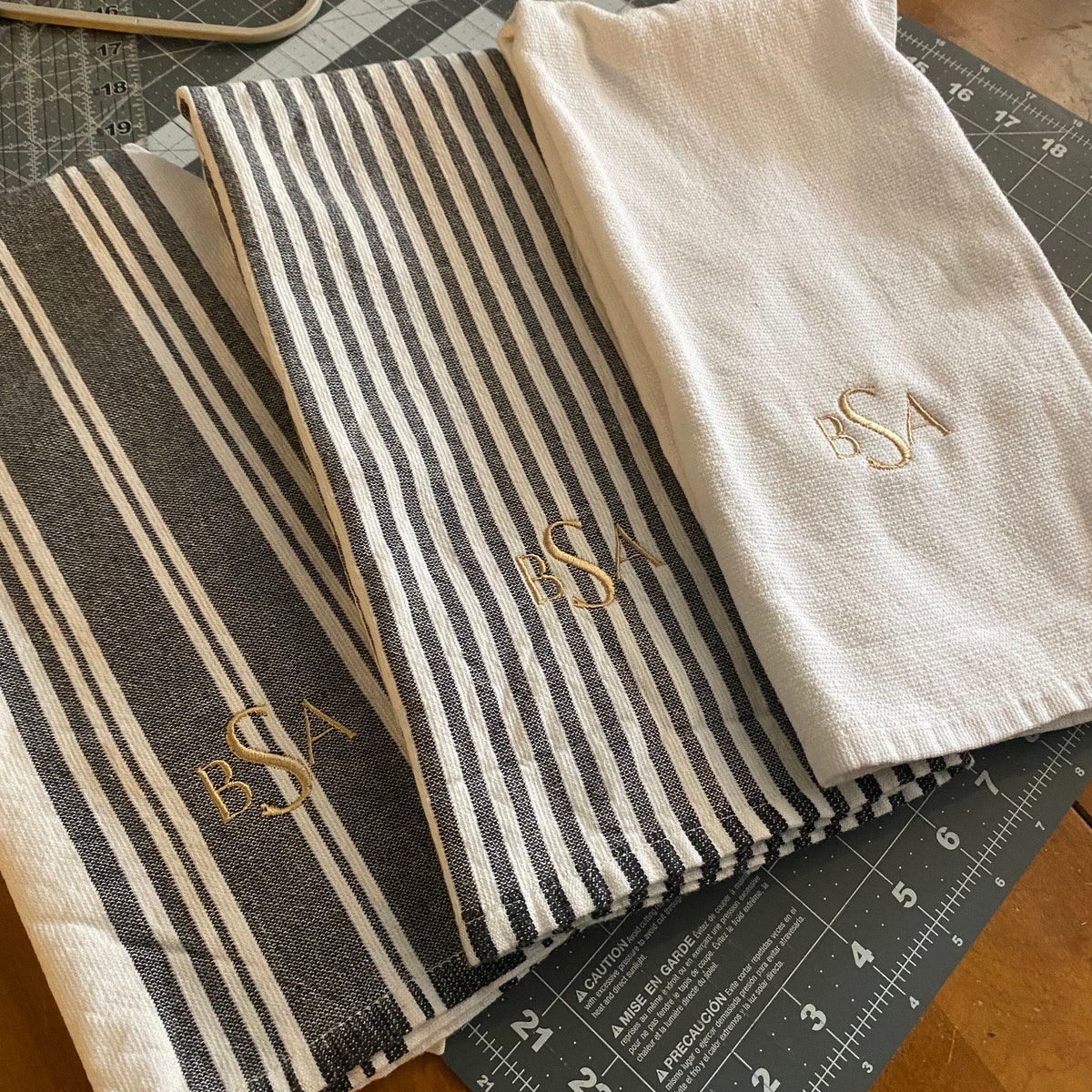 Monogrammed Oversized Kitchen Towels - Etsy