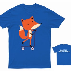 Boys Fox Tshirt Etsy UK