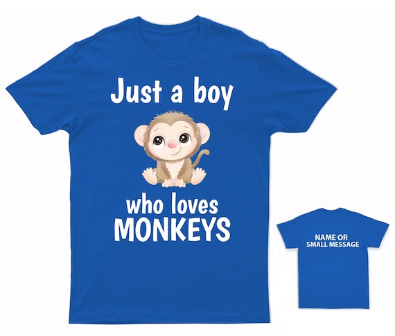 Cute I Love Monkeys T-Shirt | Funny Monkey Lover Kids Gift Cute I Love Monkeys T-Shirt | Funny Monkey Lover Kids Gift