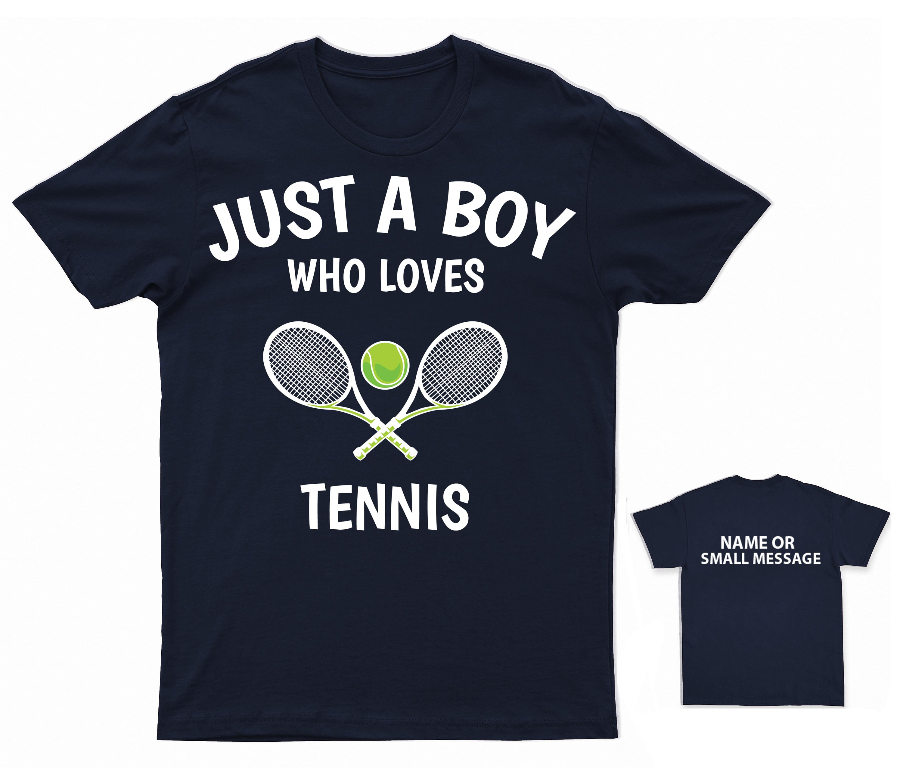 Just a Boy Who Loves Tennis T-shirt Graphic Tennis Ball Sporty