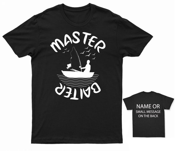 Master Baiter Fishing T-shirt Fisherman Angler Bait Tackle Rod