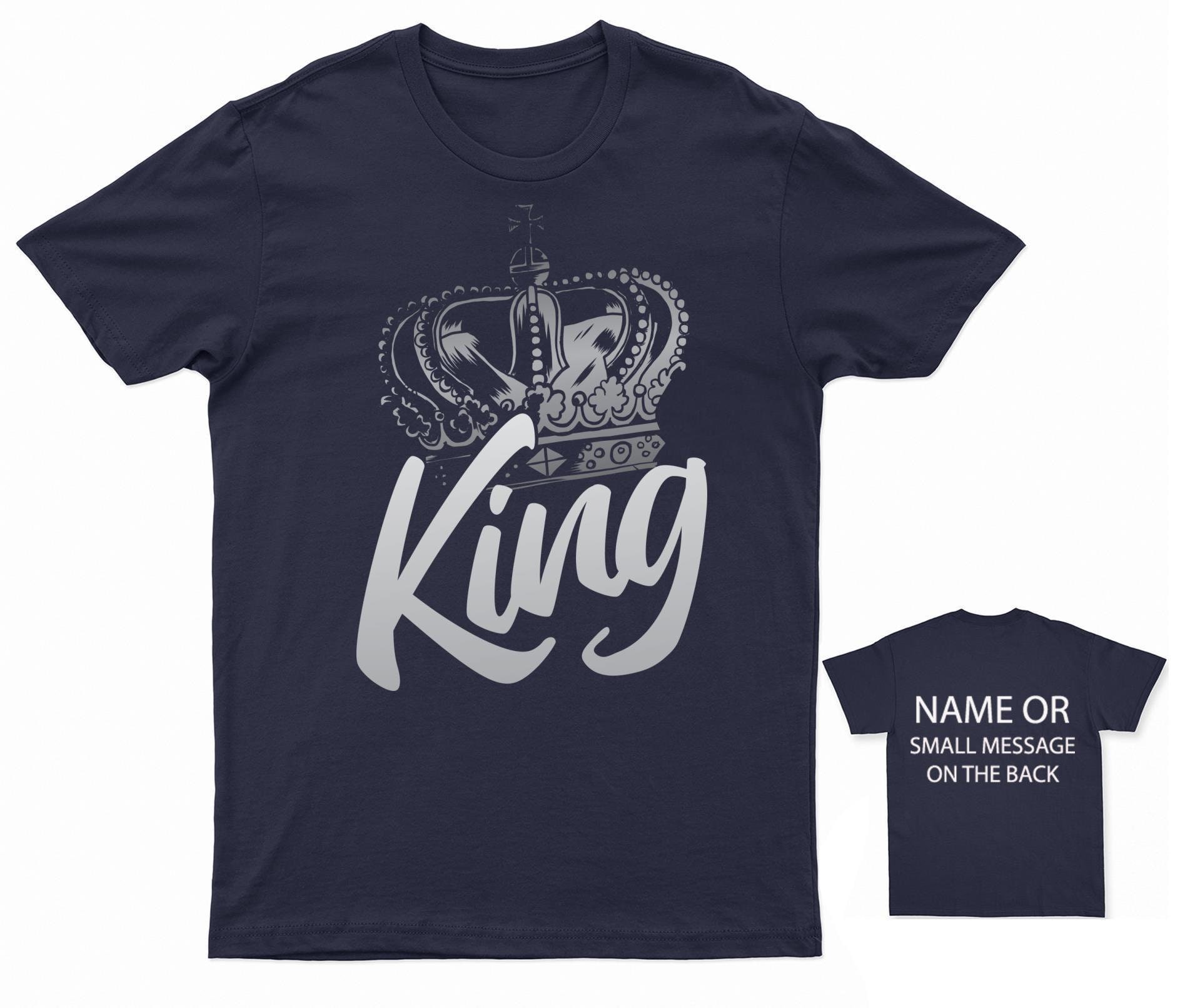 King Crown T-shirt Royal Themed Tee for Men Regal King Design
