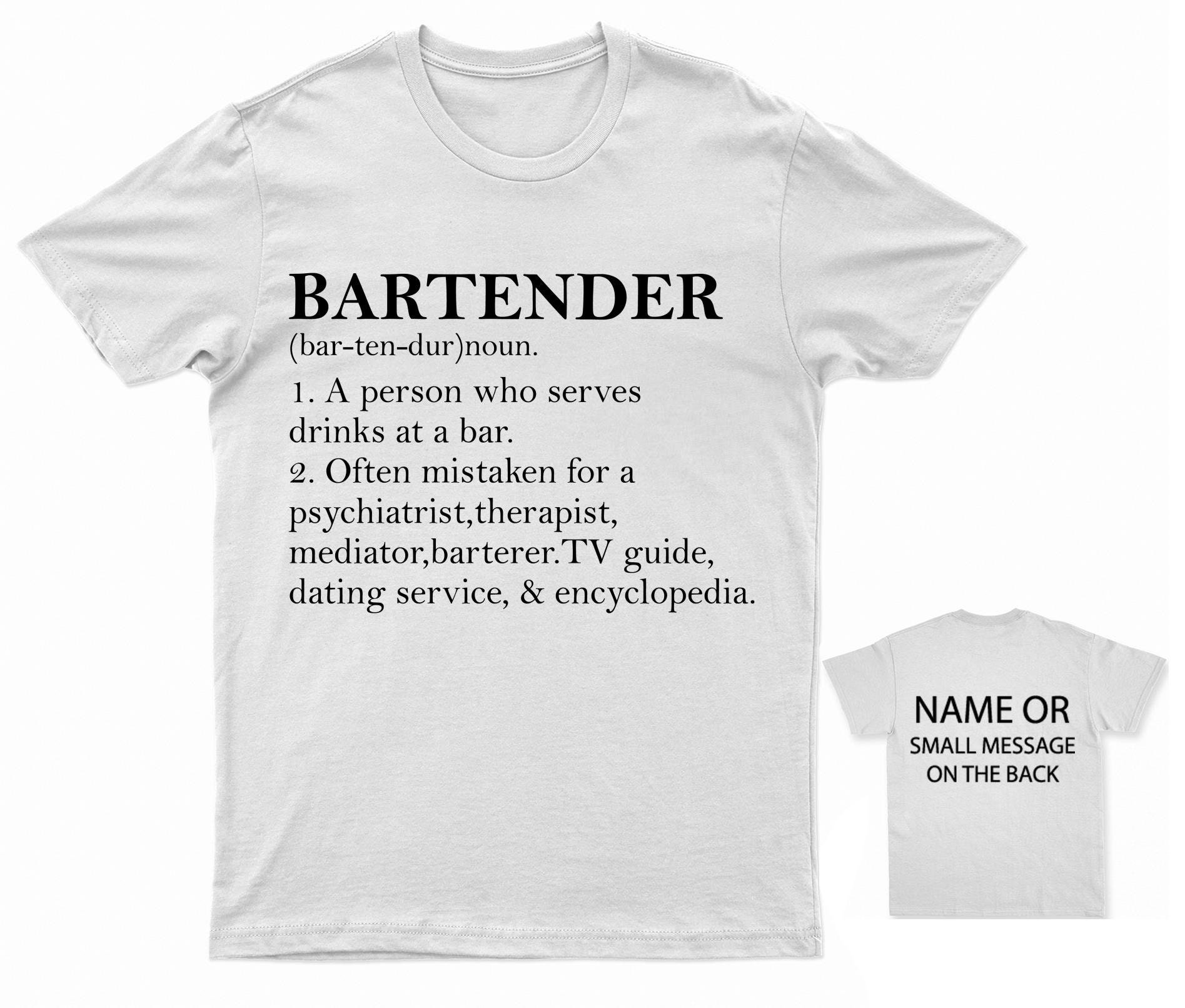 Bartender Definition T-Shirt Bartender Definition T-Shirt
