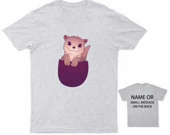 Otter Pocket T Shirt - Etsy UK