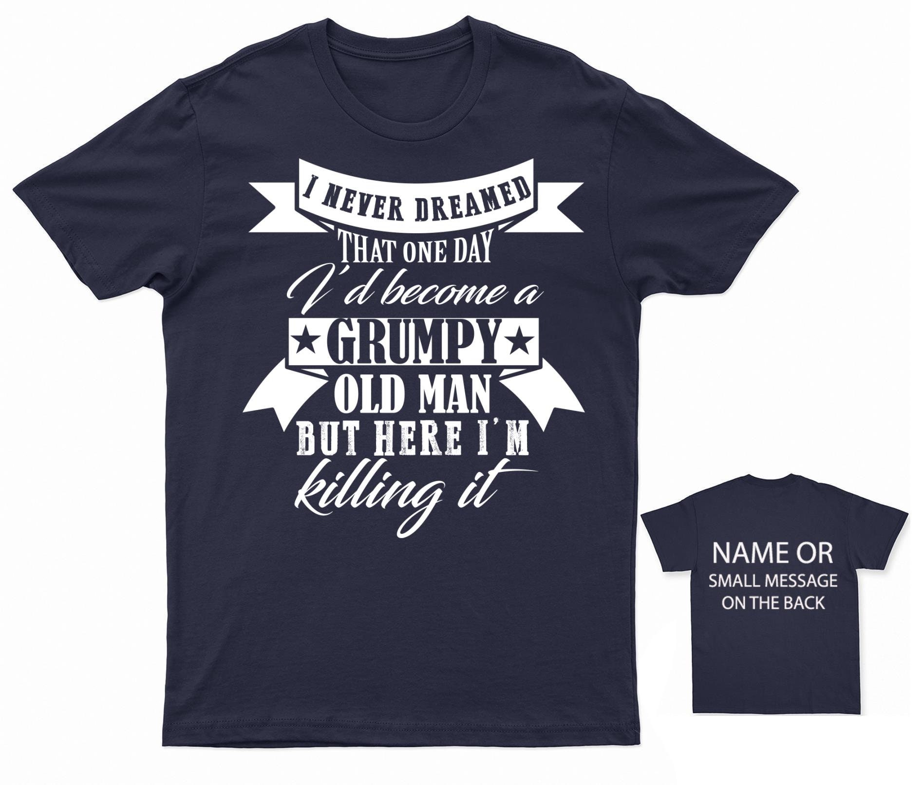 Berretto Divertente 'Old Grumpy Man' - Unisex, Cotone, Regolabile, Multicolor