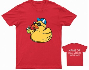 Rubber Duck T-shirt Summer Vibes Fun Graphic Tee Quirky Cool