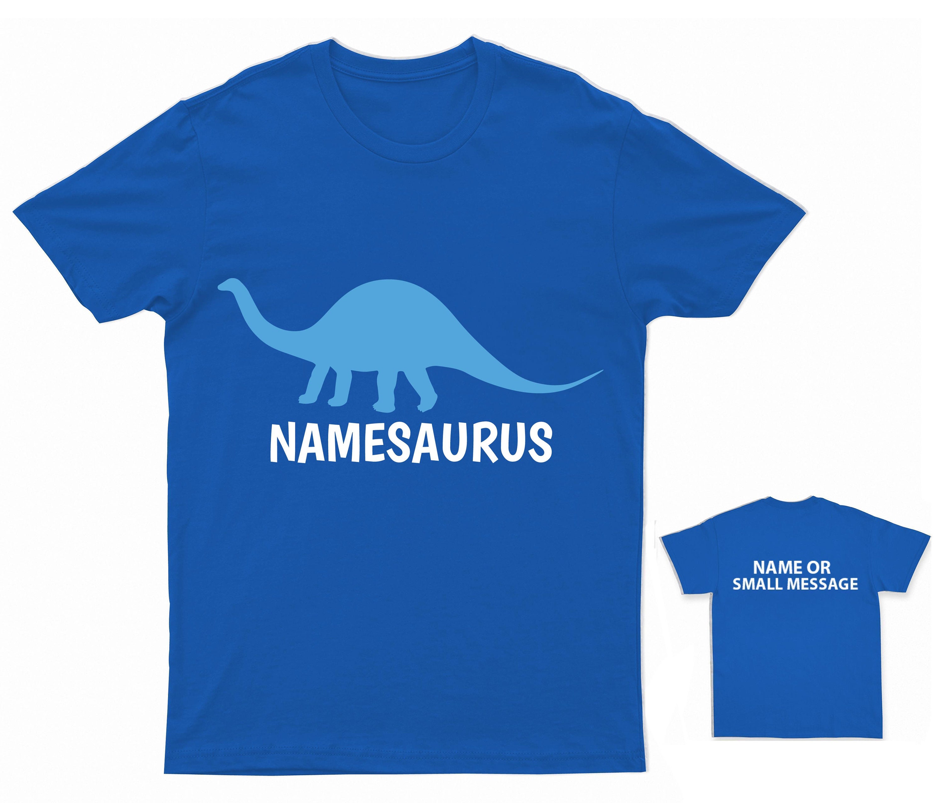 personalised dinosaur t shirt uk