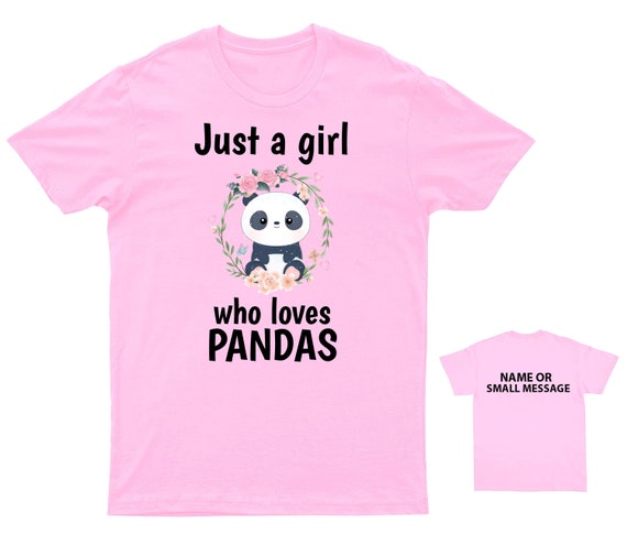 Cute Panda T Shirts For Girls Just A Girl Who Loves Pandas Cute Panda T Shirts For Girls Just A Girl Who Loves Pandas