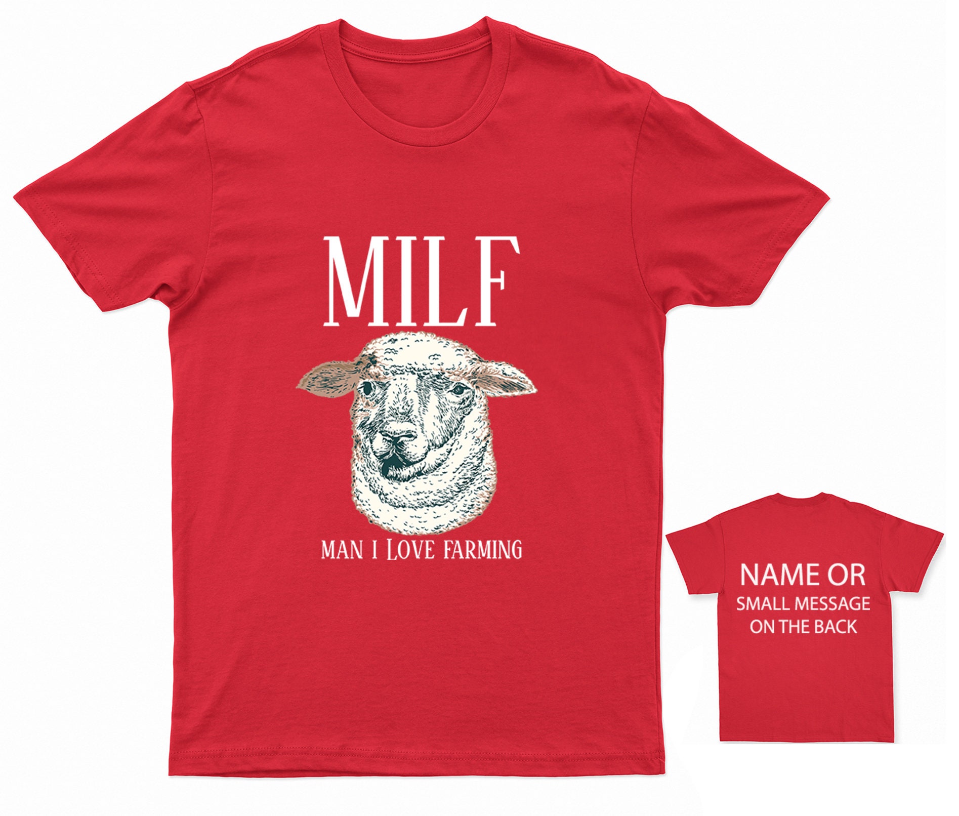 MILF Man I Love Farming T-shirt Sheep 