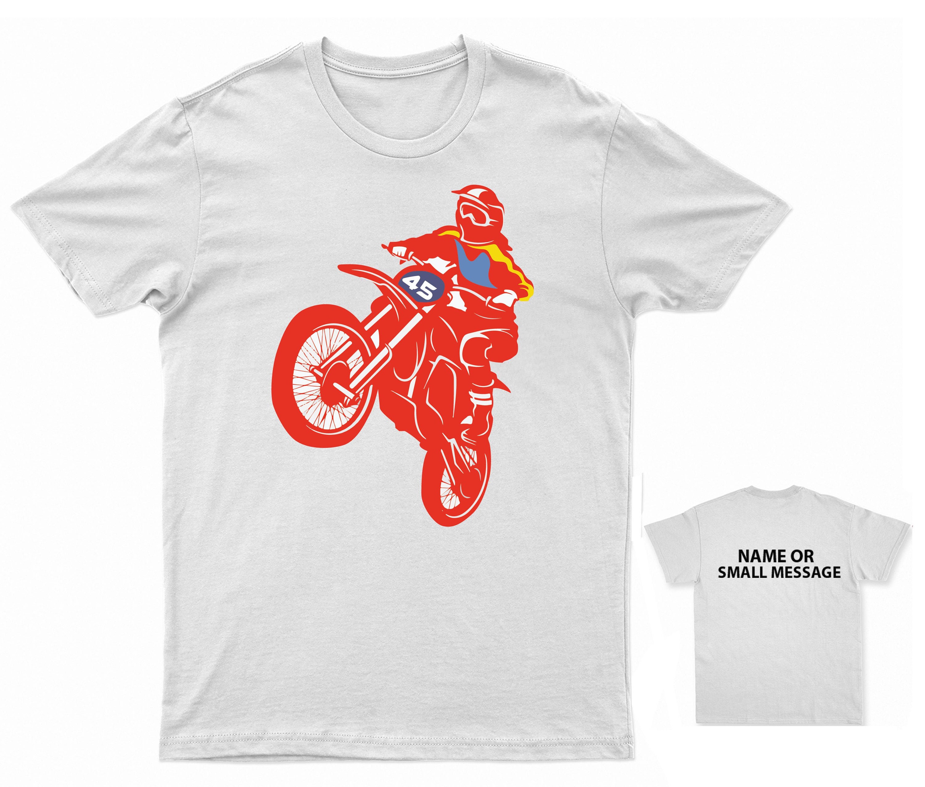 Ein Motocross Fahrer MotoX Dirt Bike Scrambler Herren T-Shirt