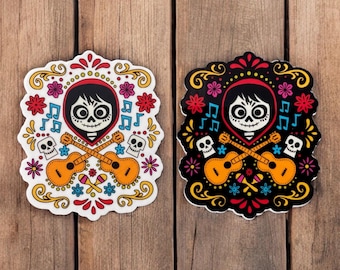 Miguel und Gitarren Aufkleber, Day of the Dead, Coco