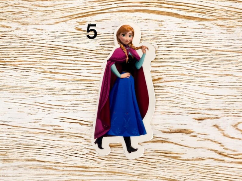 Frozen, Anna and Elsa Stickers, Clear, White and Glitter - Etsy