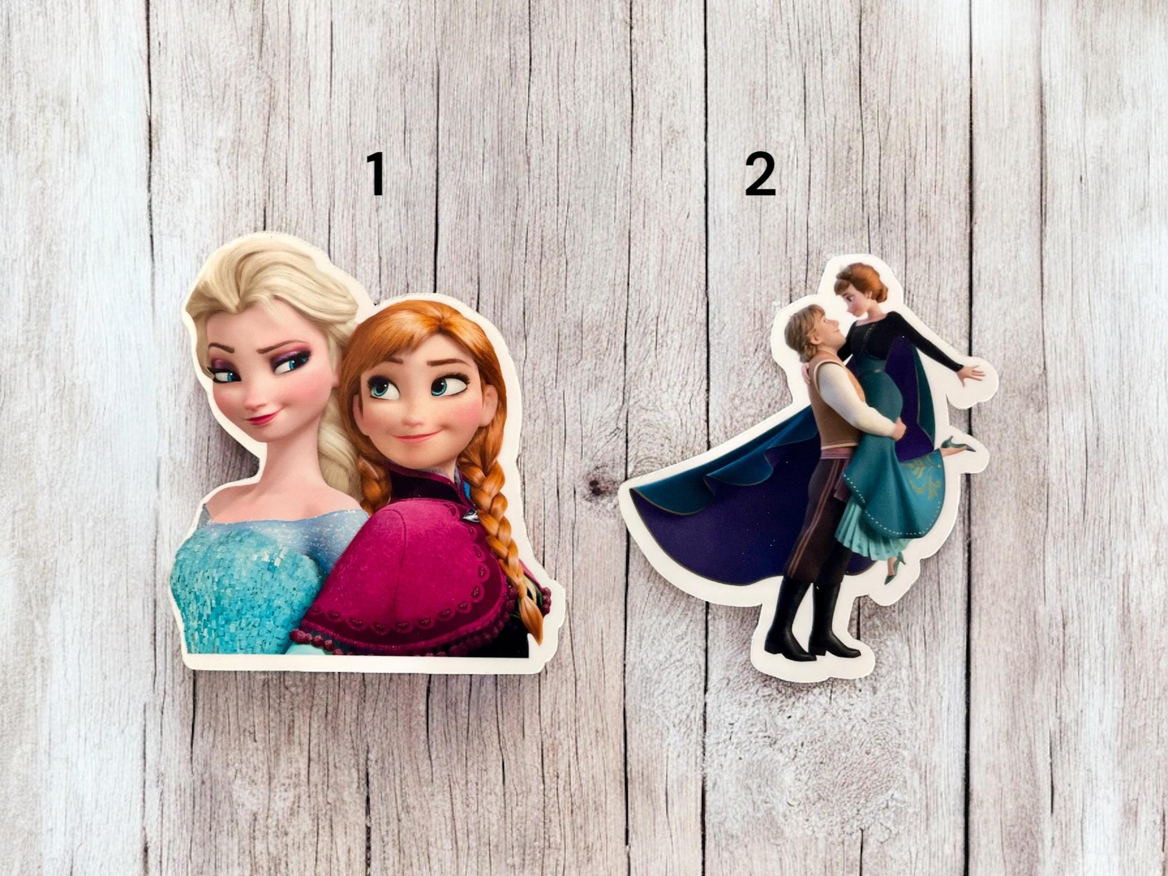 Frozen, Anna and Elsa Stickers, Clear, White and Glitter - Etsy