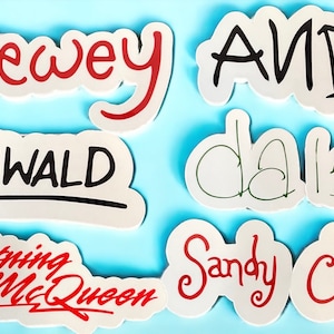 Disney Characters Signature Stickers