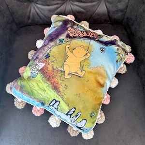 Winnie the Pooh Nursery Pillow: Plush Piglet Cushion, Baby Room Decor