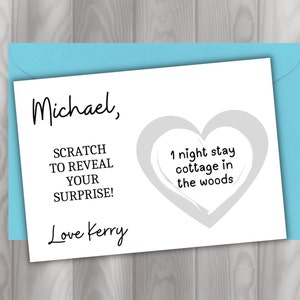 Scratch To Reveal Überraschung Geschenk | Holiday Reveal | Rubbelkarte | Personalisierte Maßanfertigung